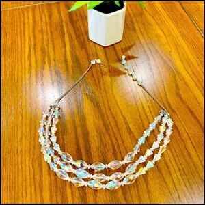 🔥HOST PICK🔥 VINTAGE Crystal Prism Glass Necklace